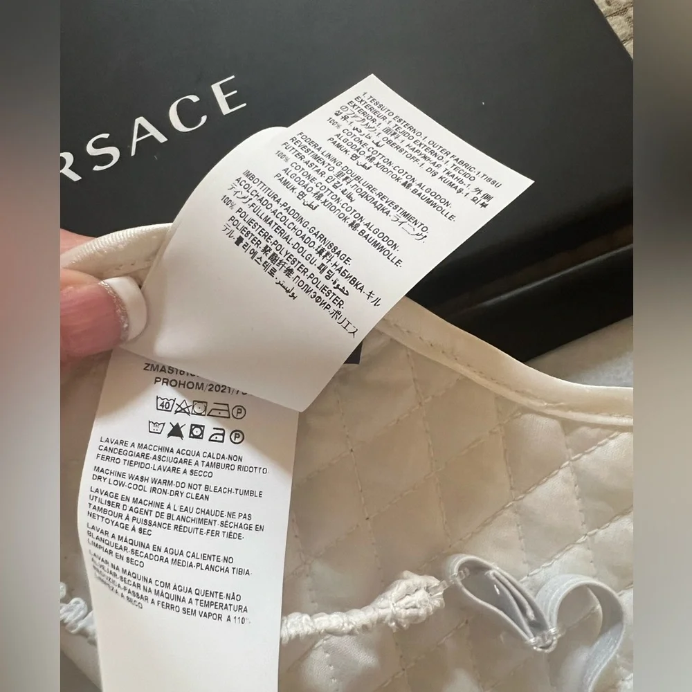 Versace Medusa Gold and White Sleep Mask